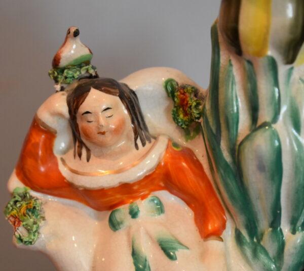 Rare 'Babes in the wood' Staffordshire figure - Image 4