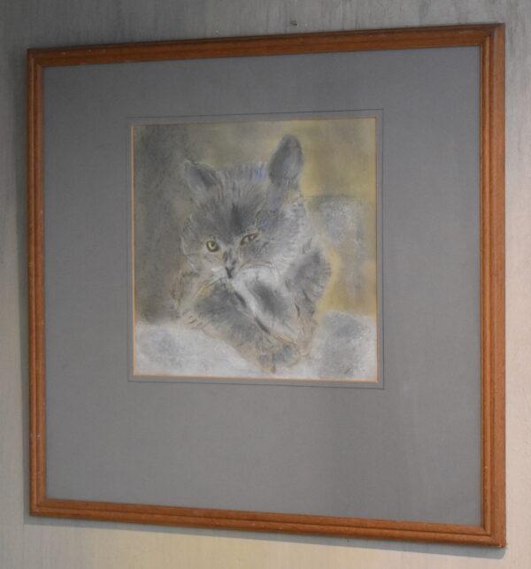 Charming pastel drawing of a cat - Image 2
