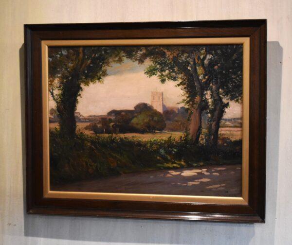 Oil painting of Christchurch by Ernest Ellis Clarke