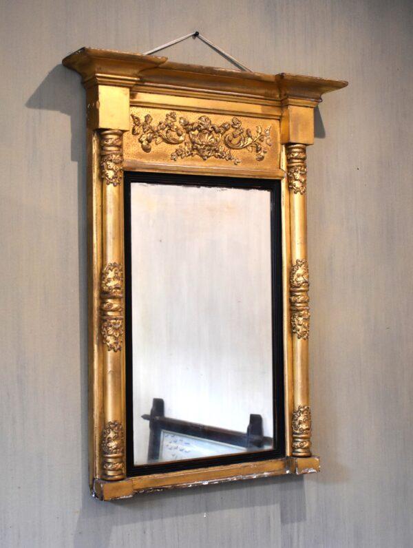 Late Regency gilt mirror