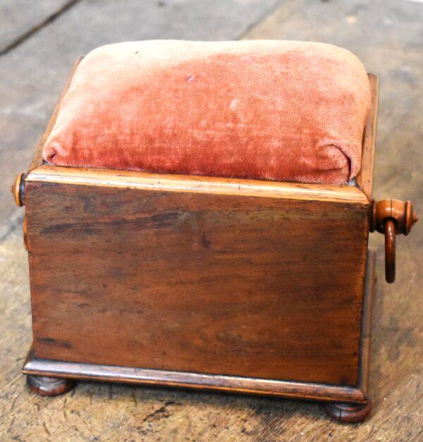 Small Georgian Rosewood pincushion workbox - Image 6