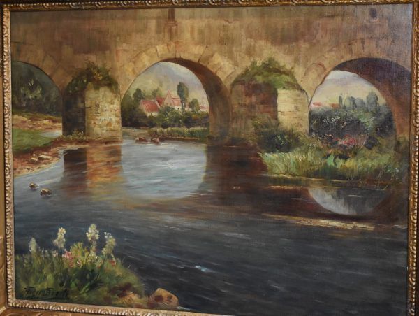 Large oil painting by Franz Reder-Broili - Image 6