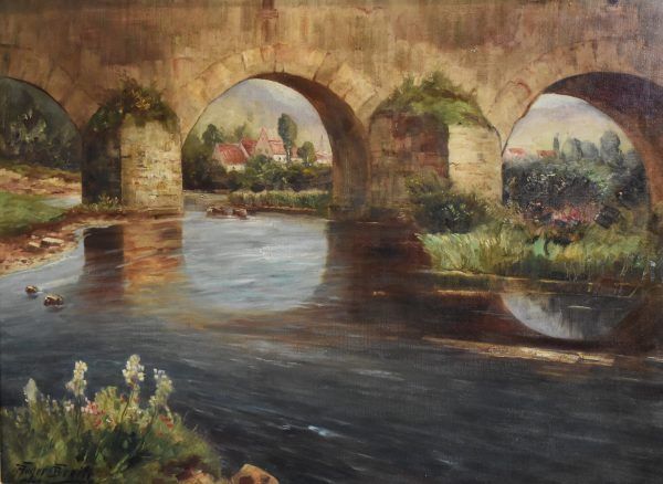 Large oil painting by Franz Reder-Broili - Image 5