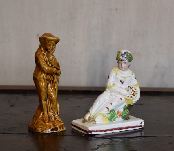 Two small early Staffordshire figures