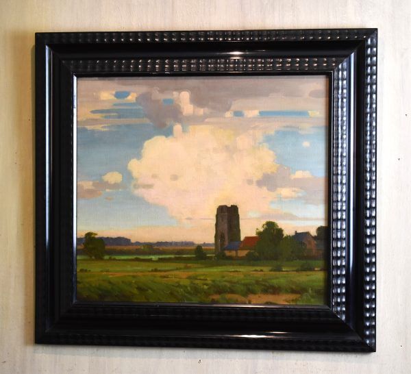 The ruined tower, oil painting by William Knight