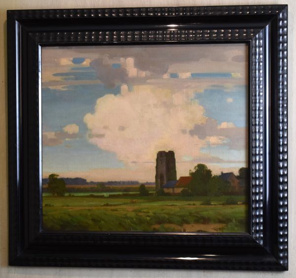 The ruined tower, oil painting by William Knight - Image 2