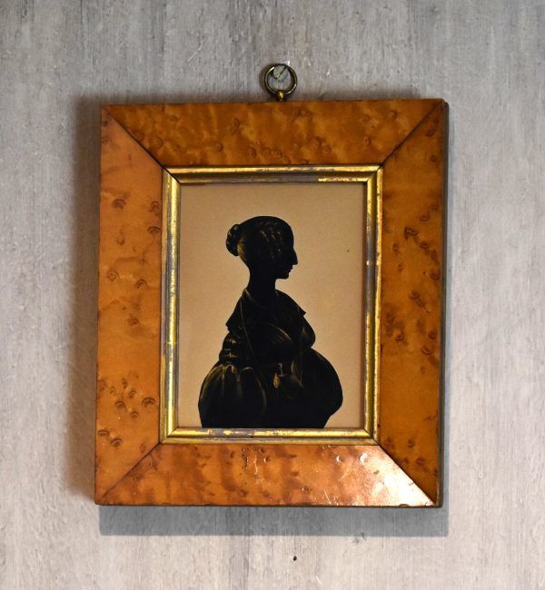 Late Regency silhouette of a lady