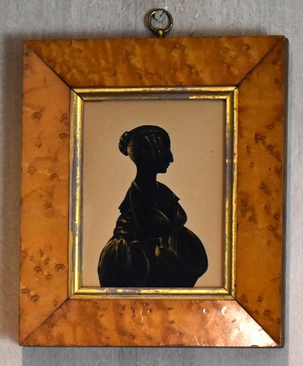 Late Regency silhouette of a lady - Image 2