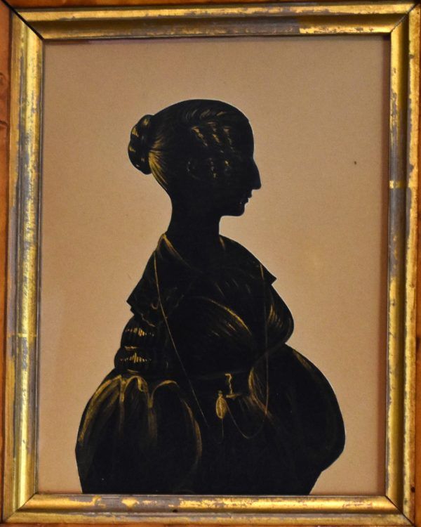 Late Regency silhouette of a lady - Image 4