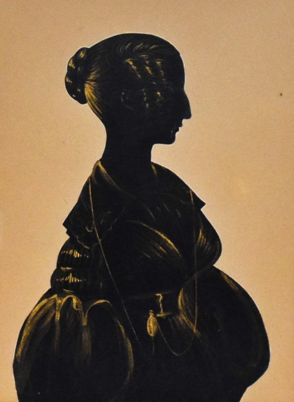 Late Regency silhouette of a lady - Image 3