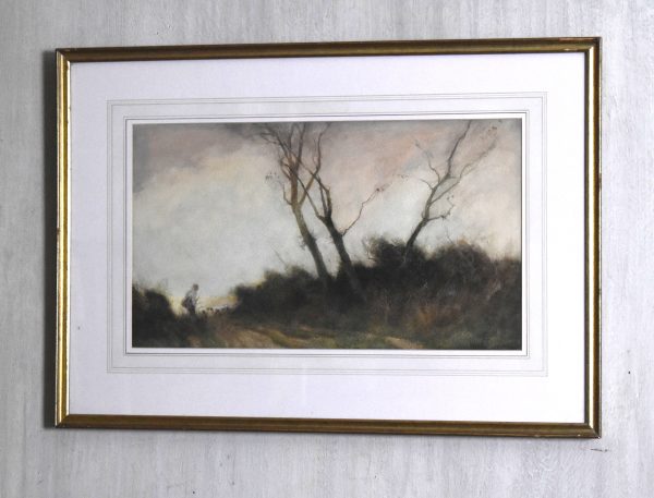 When trees are bare, watercolour by W. Tatton Winter