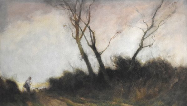 When trees are bare, watercolour by W. Tatton Winter - Image 4