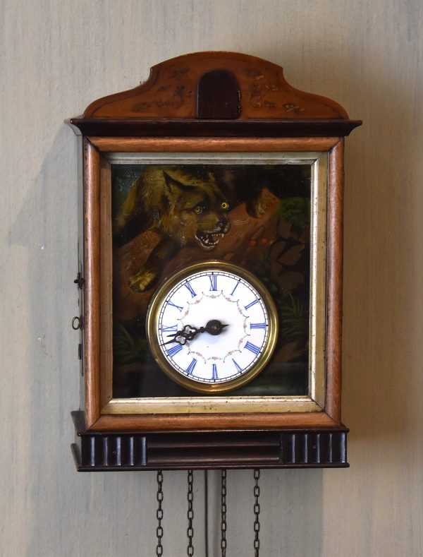 Unusual automaton cuckoo clock
