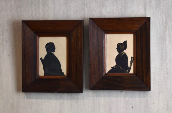 Pair of Victorian silhouettes