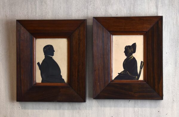 Pair of Victorian silhouettes - Image 2