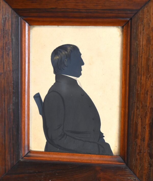 Pair of Victorian silhouettes - Image 5