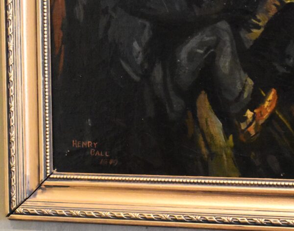 Large oil painting of a theatre by Henry Ball 1894-1966 - Image 4