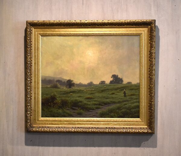 Morning Mists, oil painting by Joseph Knight 1837-1909