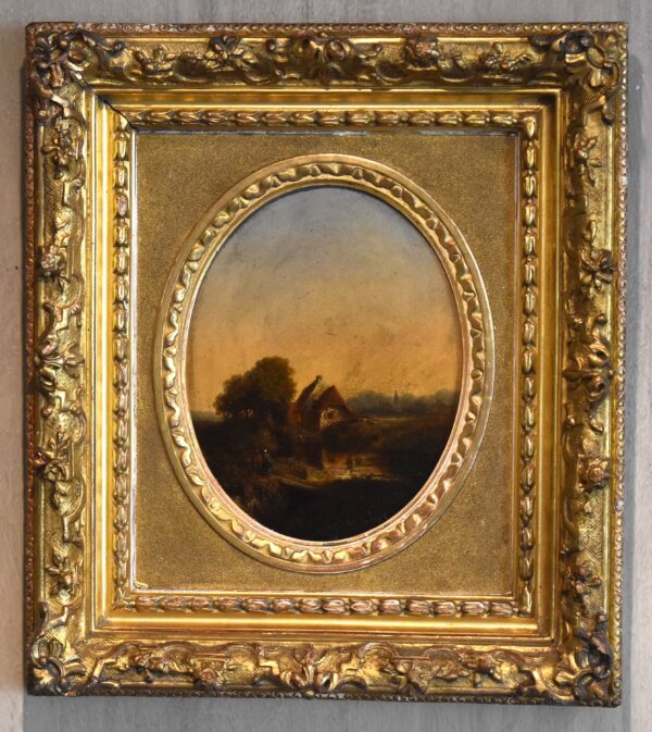 Fine pastoral landscape oil painting - Image 2