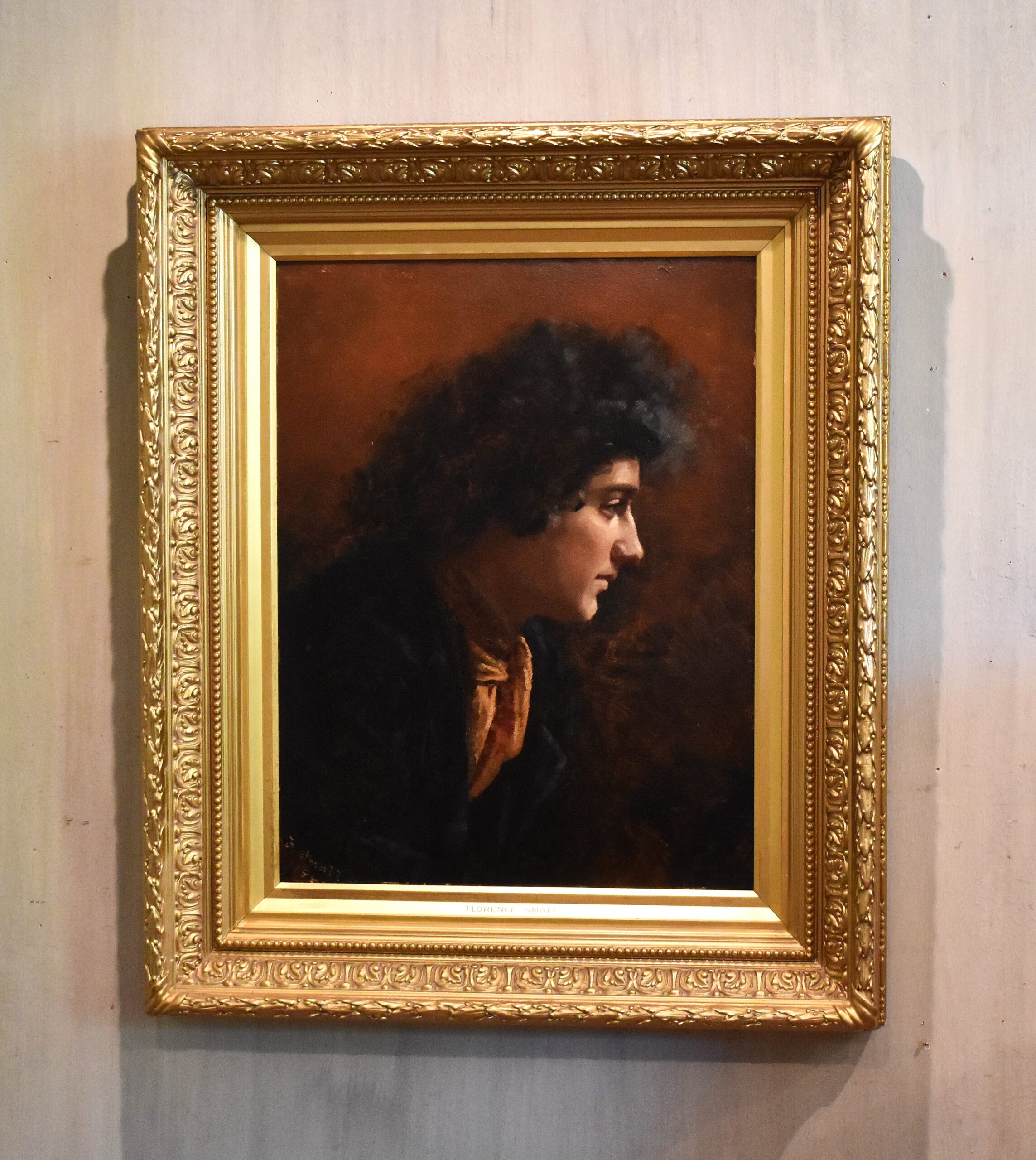 Portrait oil painting by Florence Small