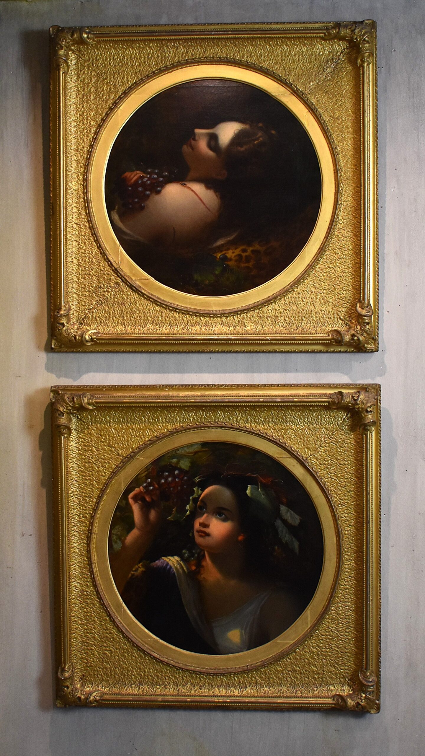 Superb pair of oil paintings by Theodore Jensen (1816-1894)