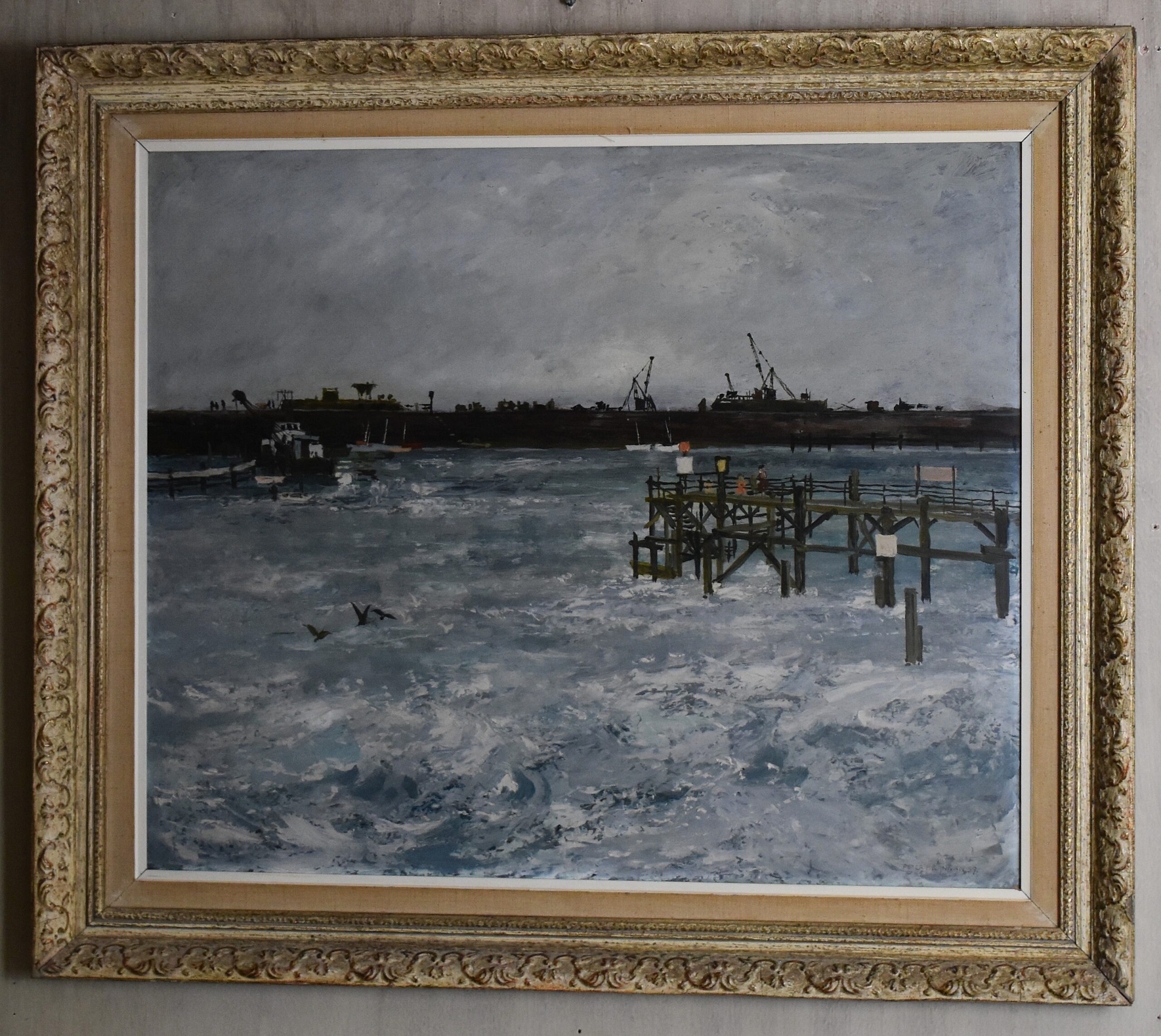 Coastal landscape oil painting by Peter Brannan 1926-1994 - Image 2