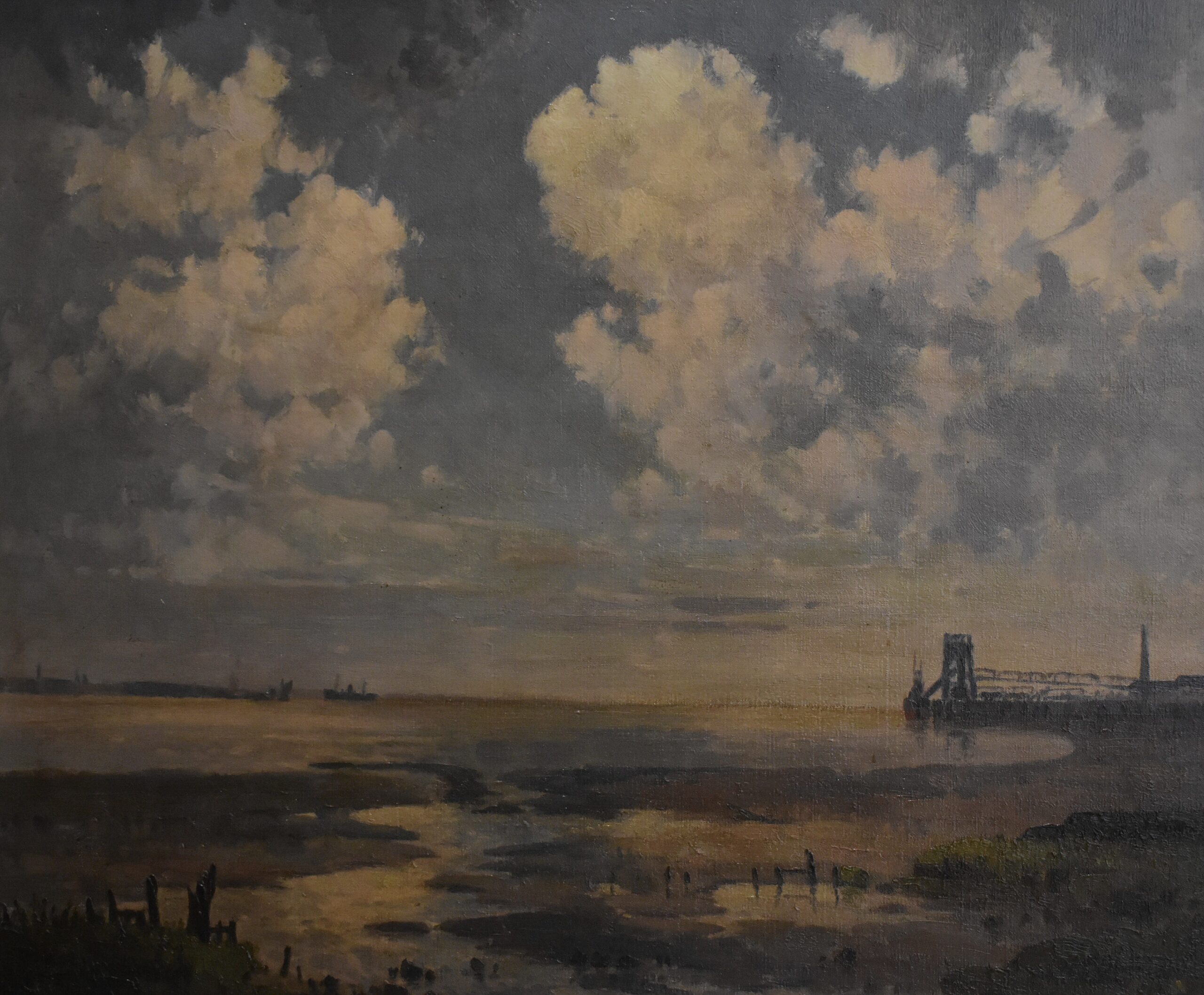 Coastal landscape oil painting by Clive Browne 1901-1990 - Image 4