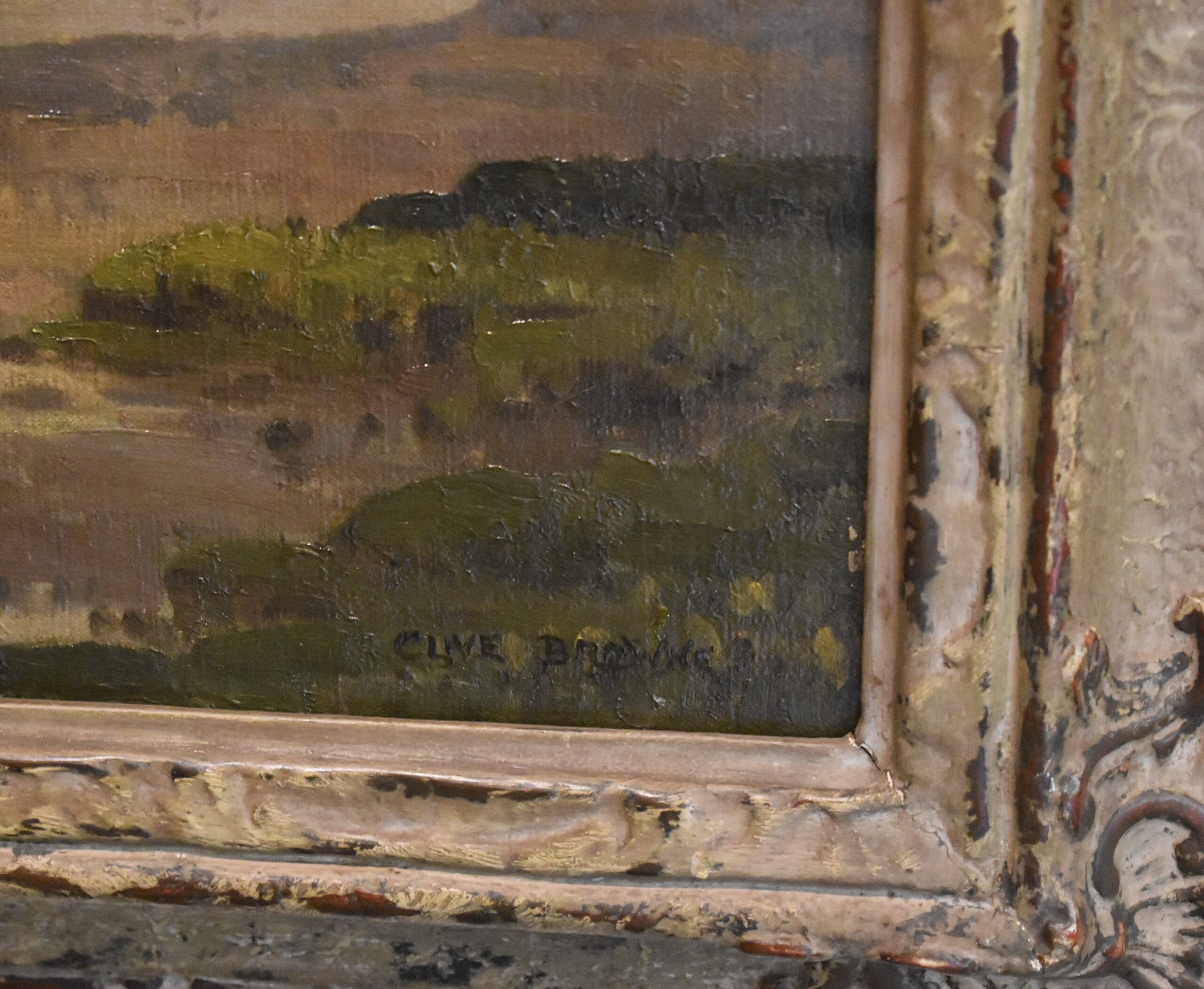 Coastal landscape oil painting by Clive Browne 1901-1990 - Image 6